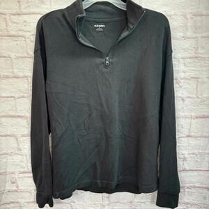 Old Navy Black Half-Zip Pullover Mens Small
